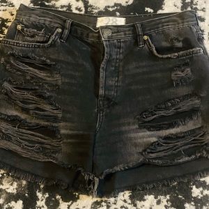 Free People denim shorts